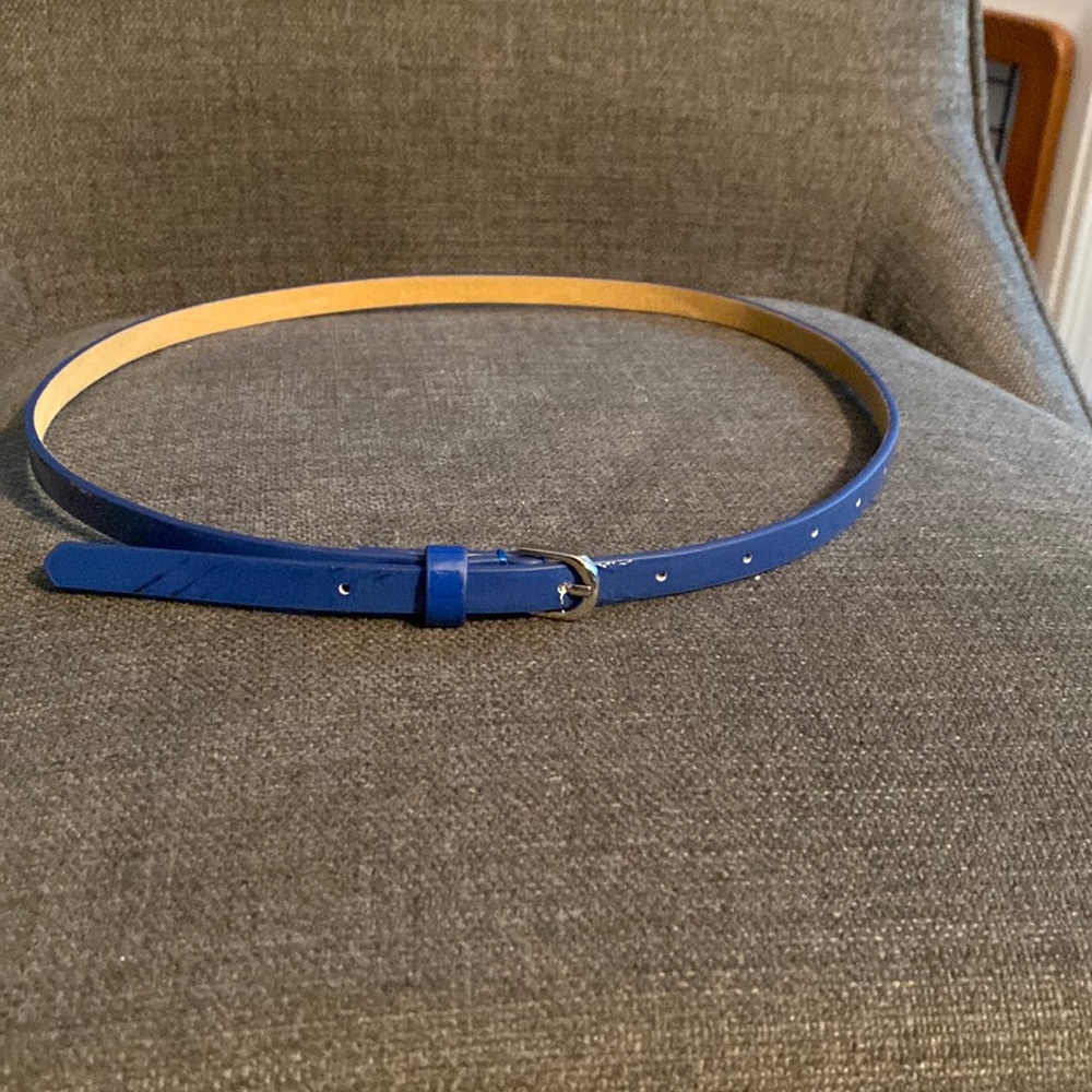 Ann Taylor Belt- Blue, Small 0.5”